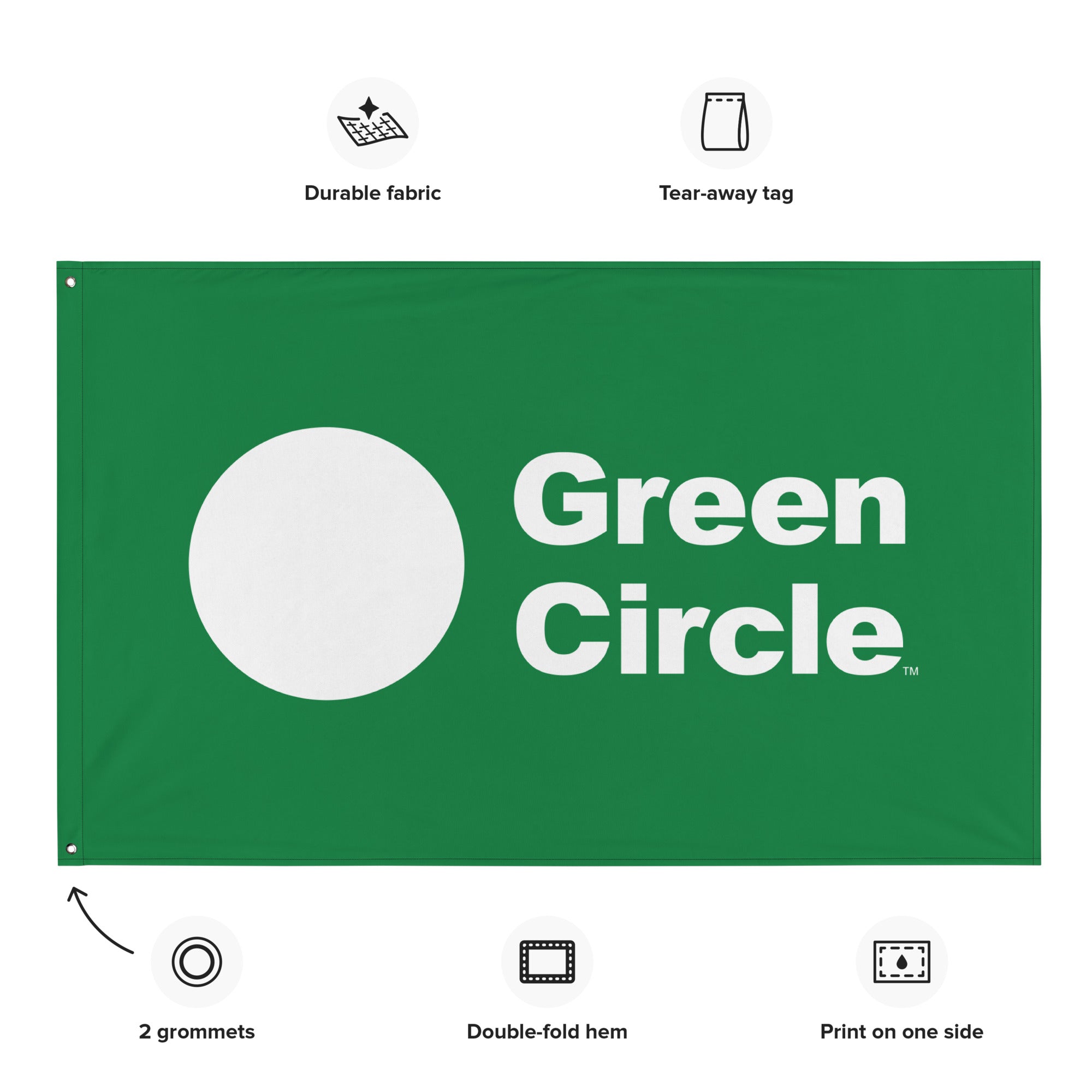 Green Circle Flag