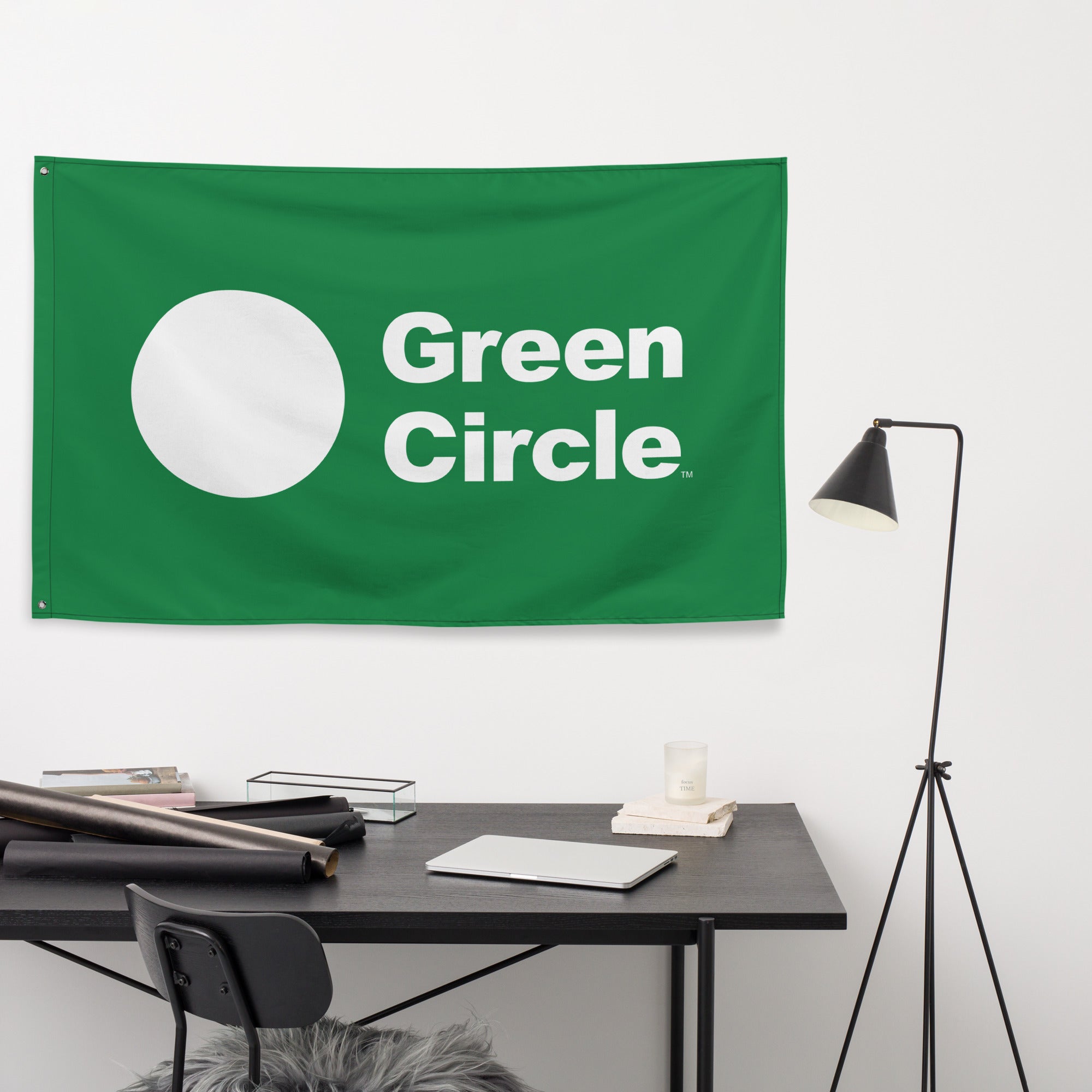 Green Circle Flag